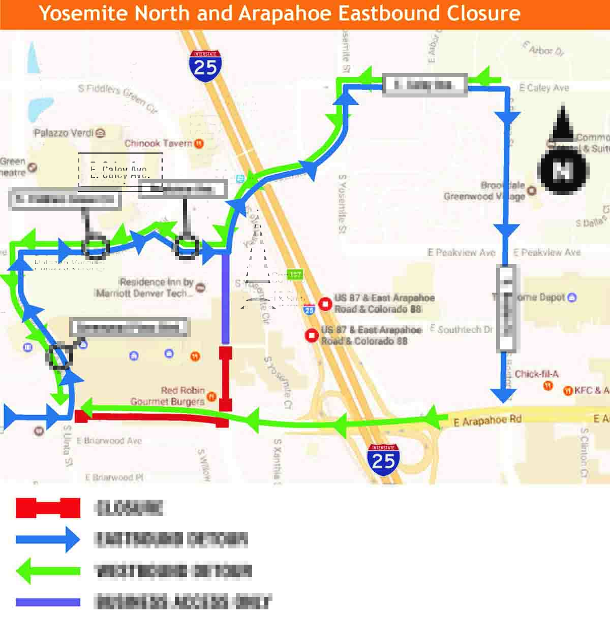Weather Forces Crews to Reschedule Paving for Arapahoe Road/I-25 Project Yosemite North Arapahoe Eastbound Closure.jpg