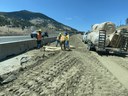 Crews installing environmental mitigation on Floyd Hill