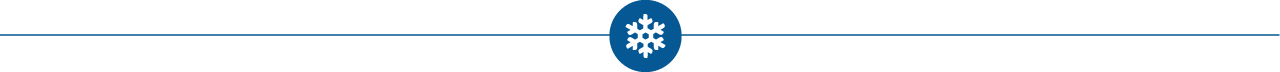 Blue snowflake divider 
